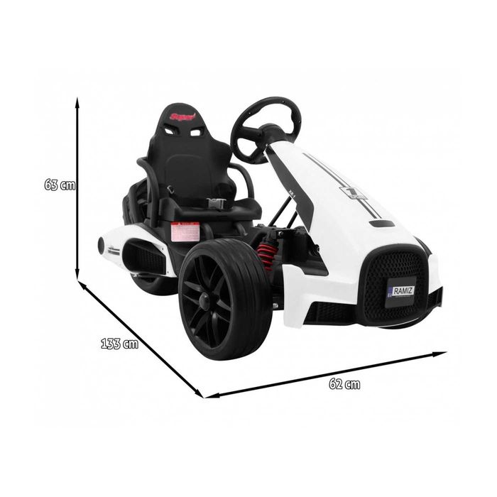 Детски Акумулаторна Триколка Bolid XR-1 White, 70W, 12V7Ah