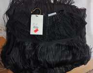 Rochie neagra cu franjuri