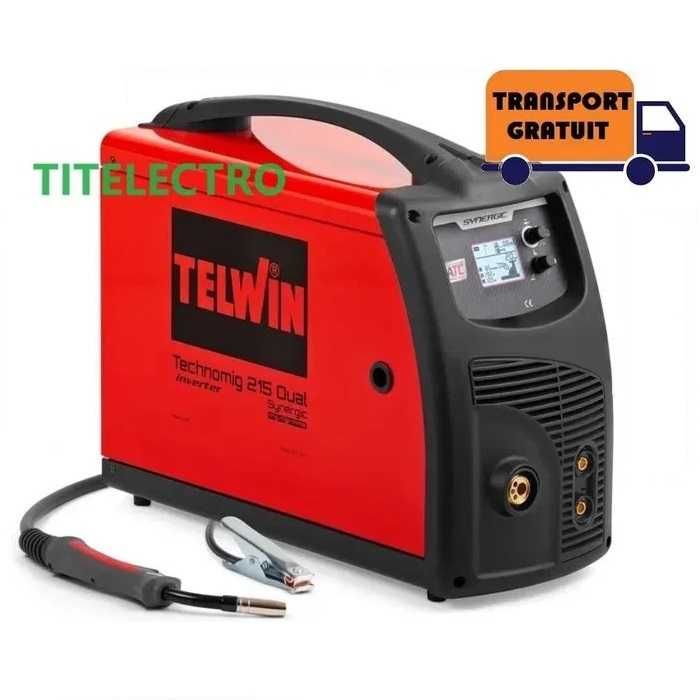 Aparat sudura multiproces TELWIN Technomig 215 MIG TIG MMA argon CO2