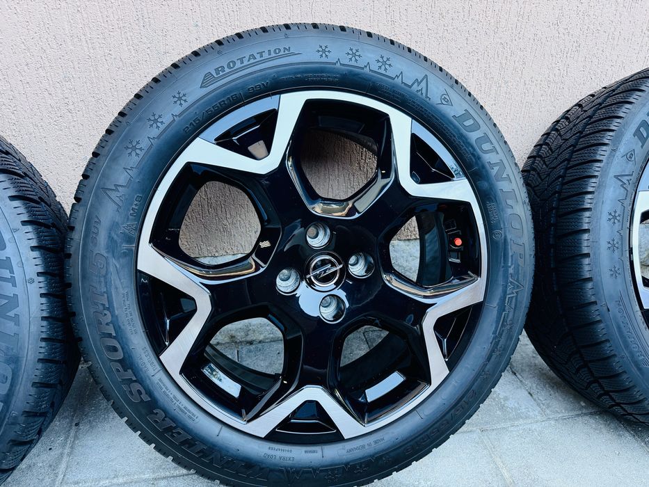 4 бр. Оригинални джанти за Опел Мока B 18 цола + зимни гуми Dunlop