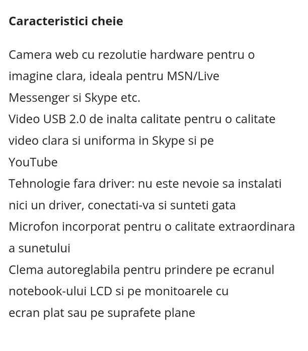 Camera web Trust/încărcătoare telefon/tabletă