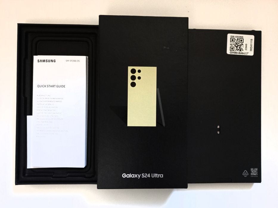 Samsung Galaxy S24 Ultra 256 GB Yellow с гаранция и подарък два калъфа