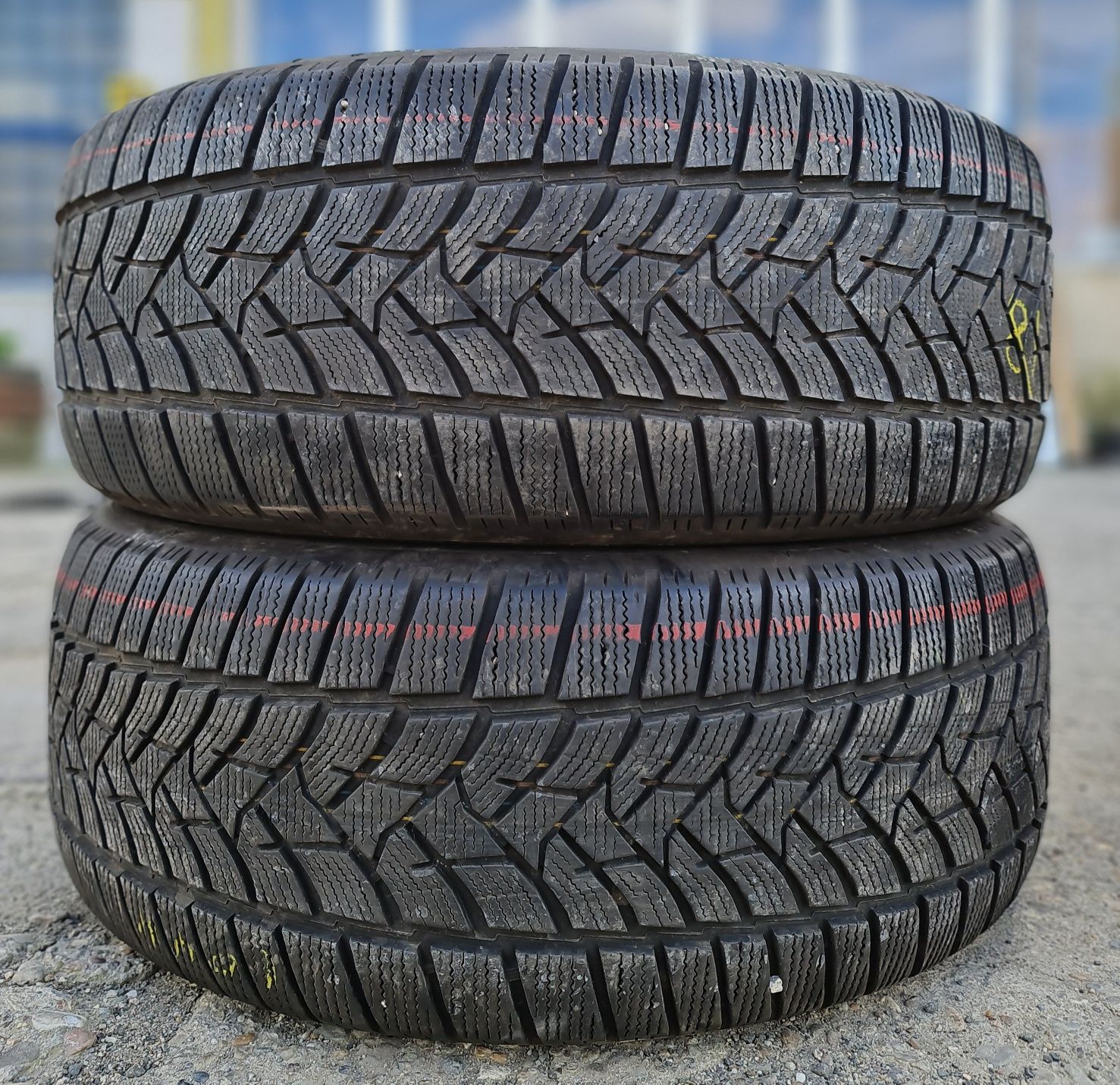 2x 255/55/18 M+S DUNLOP DOT 2021 PROFIL 6.7MM Stare impecabila