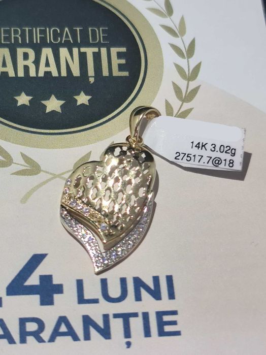 Pandantiv Aur 14K (Ag18 Tutora) B.27517.7 Garantie 2 ani!