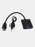 Переходник адаптер с VGA на HDMI + Aux