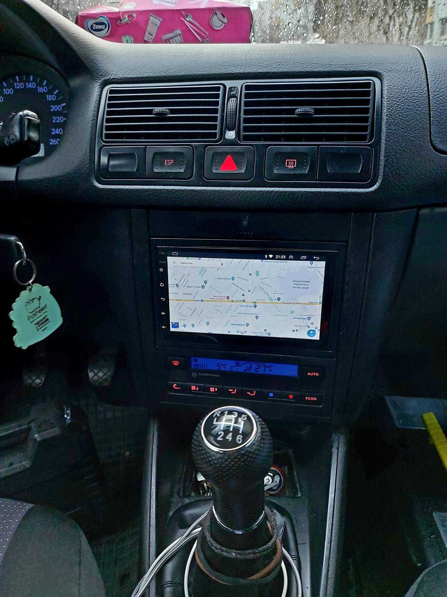Navigatie GPS Android Golf 4 Waze YouTube Wifi Bluetooth casetofon