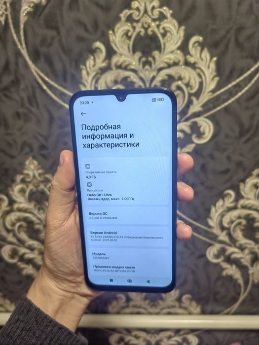 Redmi 15C 4/128gb ekran 120hrz yangi  holati ideal sotiladi