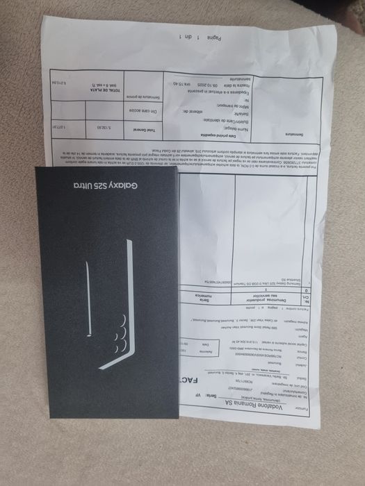 Vând Samsung  S 25 Ultra  nou 512 GB