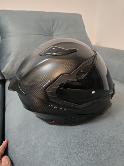 Casca NEXX carbon, cu intercom inclus, marime M
