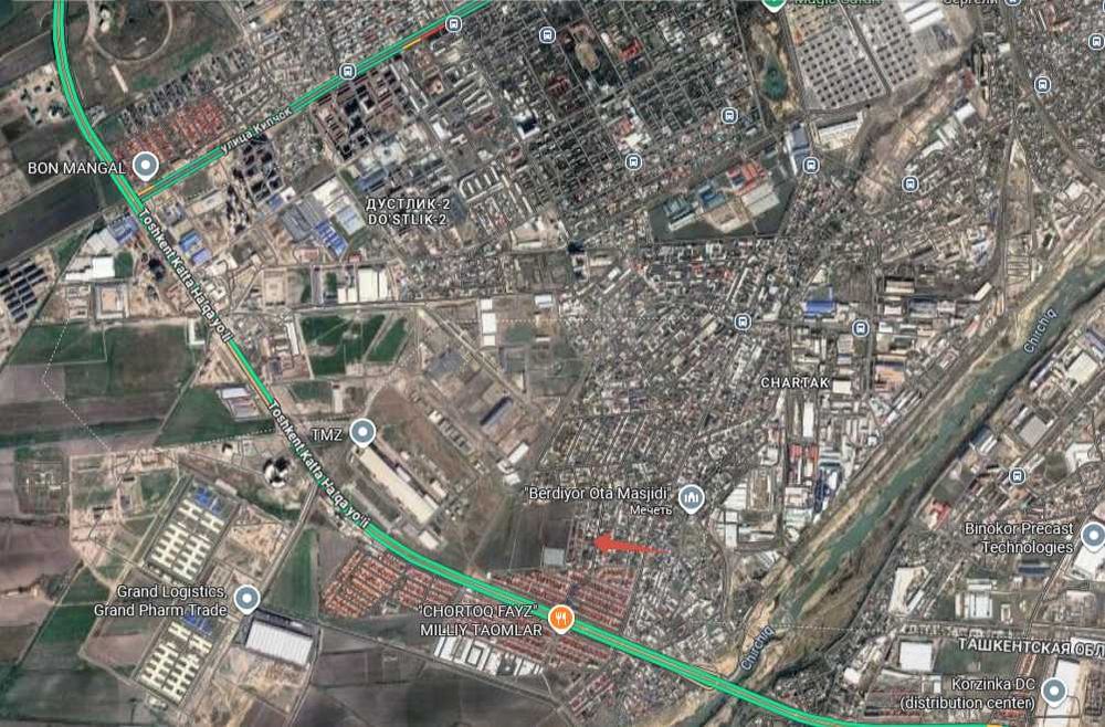 Yangi hayot tumani chortoq mahallada 6 sotixli er sotiladi.