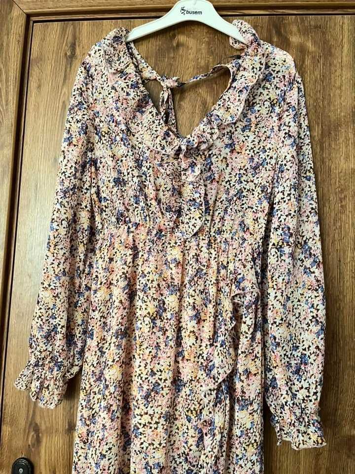 ZARA дълга ефирна рокля