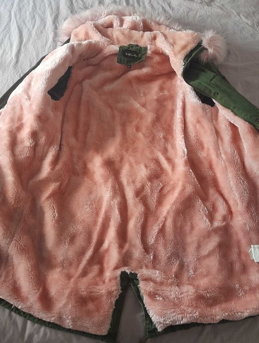 Parka geacã blãnitã pentru iarnã