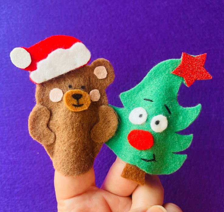 Забавни пръстчета за игра- супер герои, Мечо Пух, животни