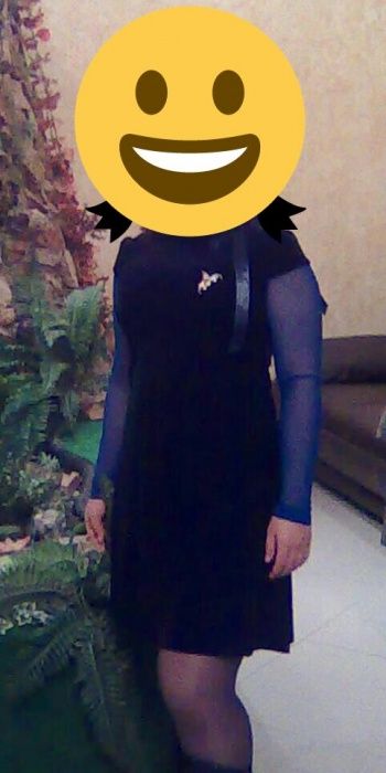 Велюровое платье 46 размер