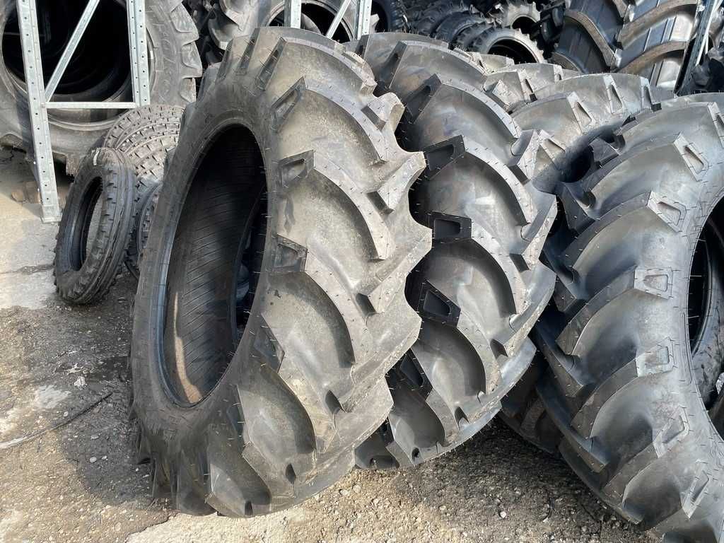 Cauciucuri noi 12.4-28 cu 8 pliuri pentru tractor spate marca BKT