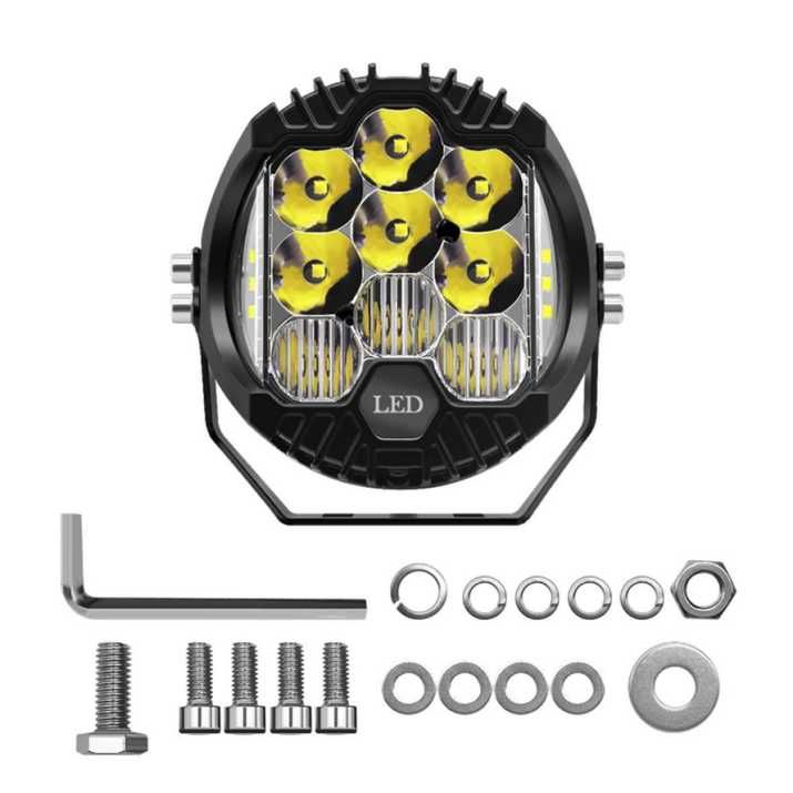 Мощен Диоден халоген фар 16 СМ 5' инча кръгъл LED Боен Фар 12/24V