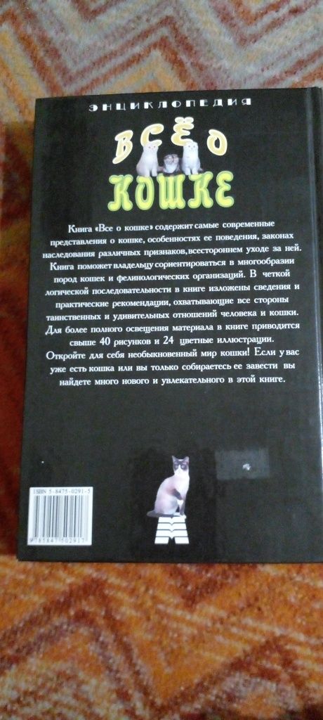 Книга всё о кошке.