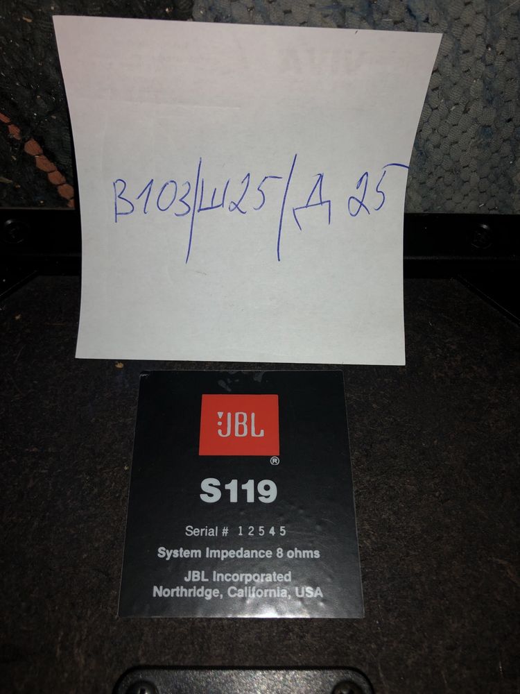 JBL S-119 Качествени тонколони