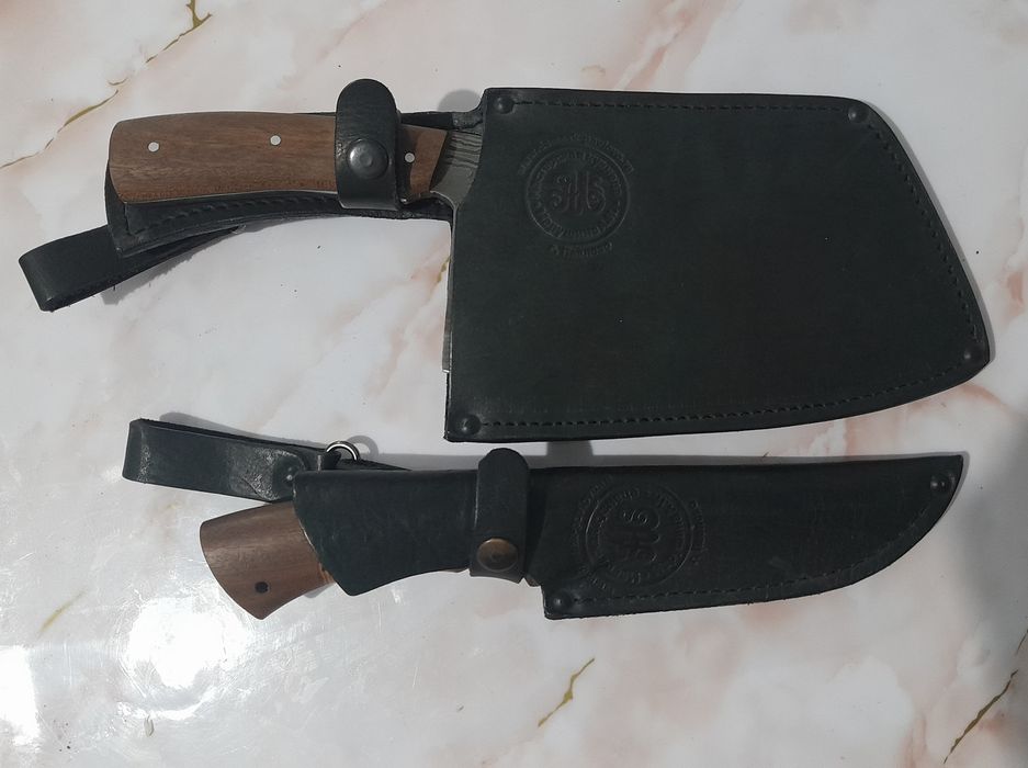 Набор ножей из Дамаской стали