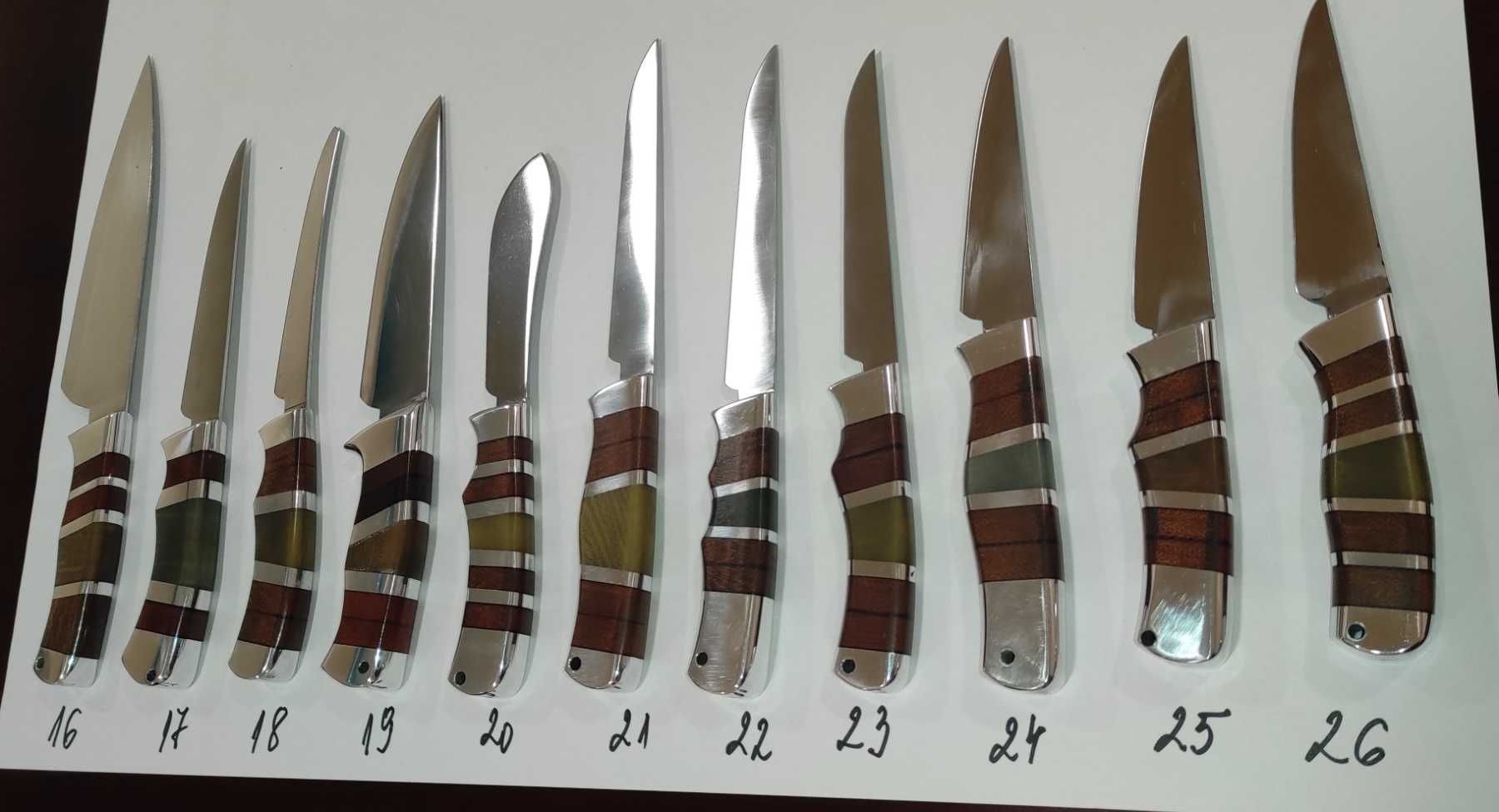 Ловни, кухненски, туристически ножове, нож с кания, ръчна изработка.