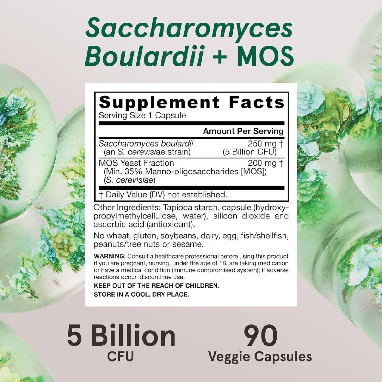 Jarrow Formulas Пробиотики Saccharomyces Boulardii + MOS 5 миллиардов