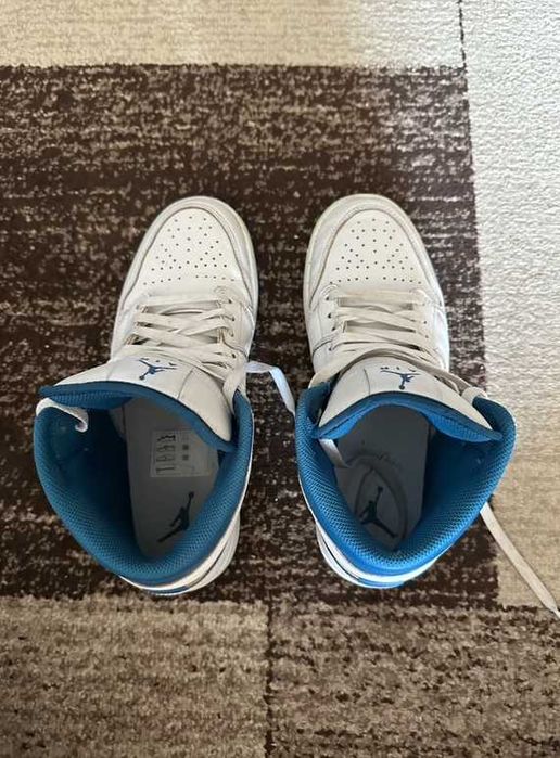 Nike Air Jordan 1 Mid alb-albastru