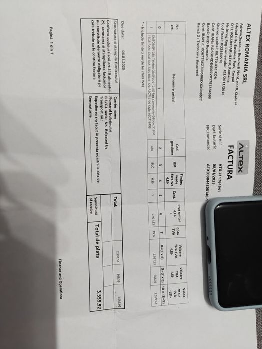 Oneplus 12, 512GB 16 GB RAM Factura si garantie