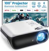 Videoproiector Topvision H1 FullHD, 9500 Lumeni, ecran de 100 inchi in