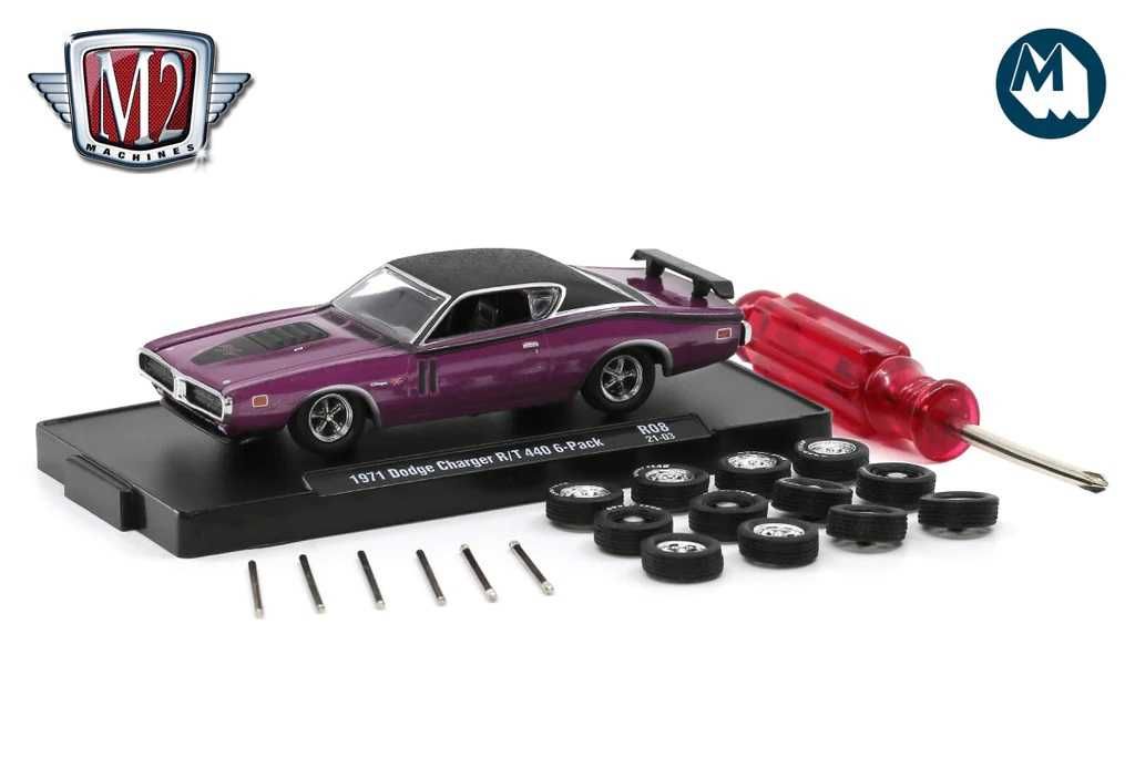 M2 Machines 1971 Dodge Charger R/T 440, 1:64 (Greenlight, Hot Wheels)