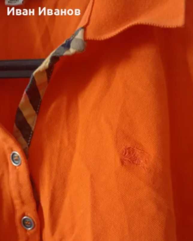 Чисто нова оригинална дамска фланелка с яка Burberry
