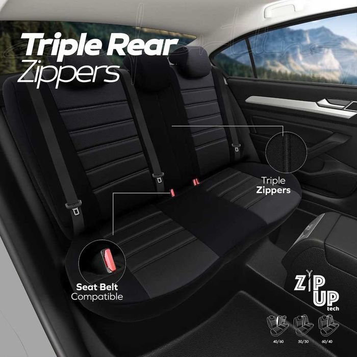 Тапицерия OTOM Comfortline City – Черно,Еко кожа,(За малки автомобили)