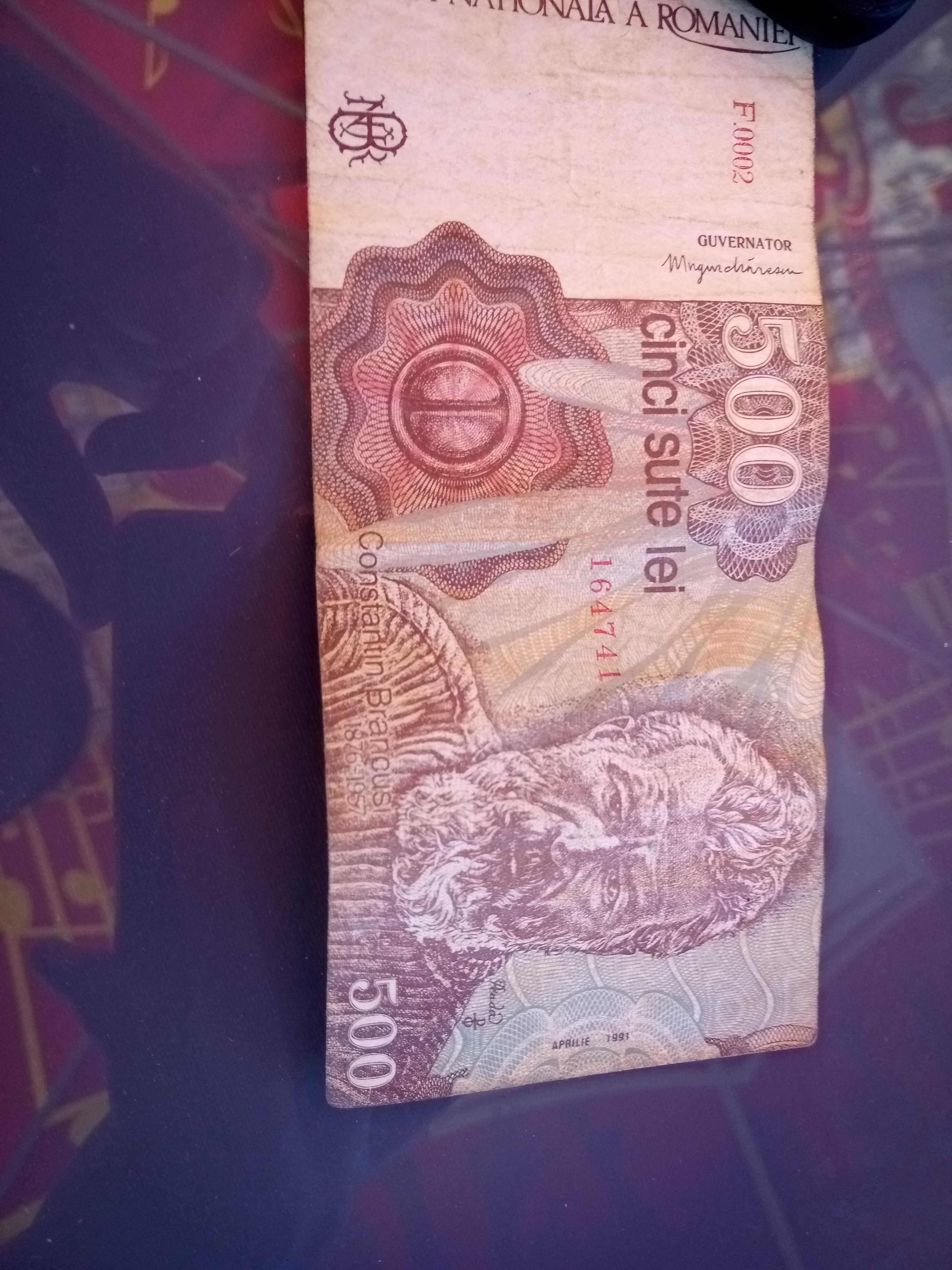 Bancnota 500 lei 1991