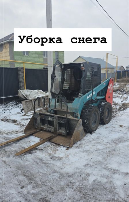 Услуги мини погрузчика, вилочный погрузчик