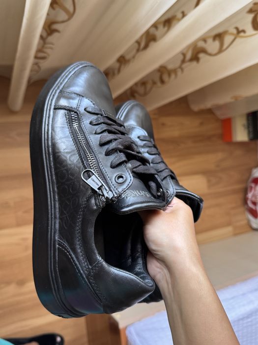 Adidasi din piele naturala Calvin Klein