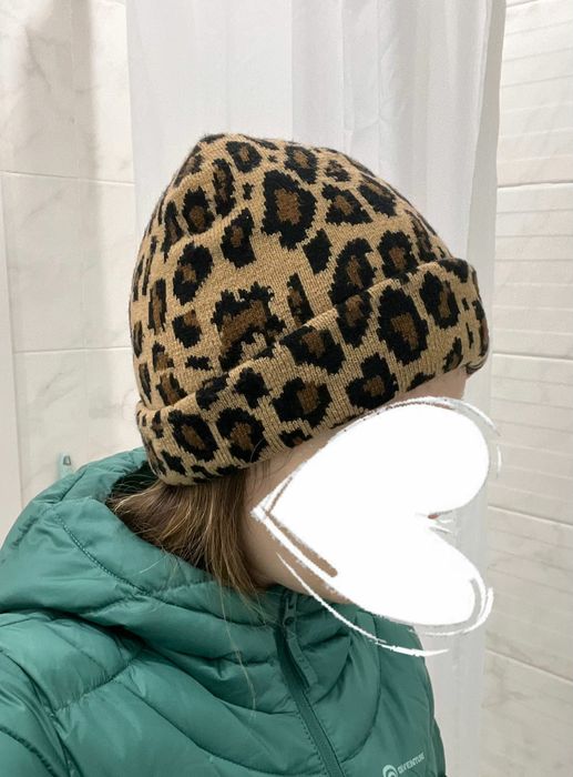 Шапка зимняя леопард