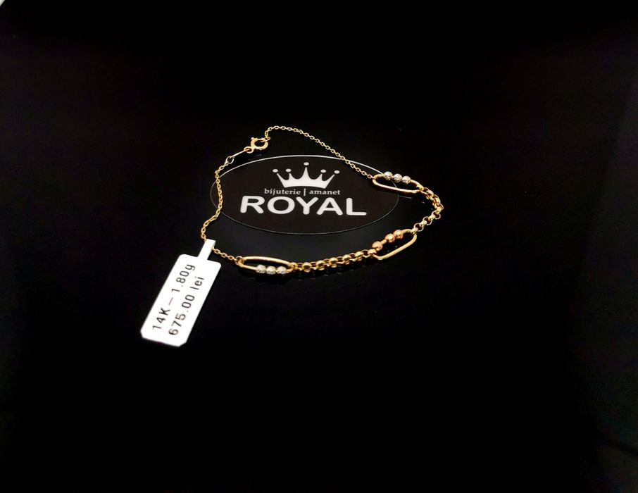 Bijuteria Royal bratara din aur 14k 1.80 gr