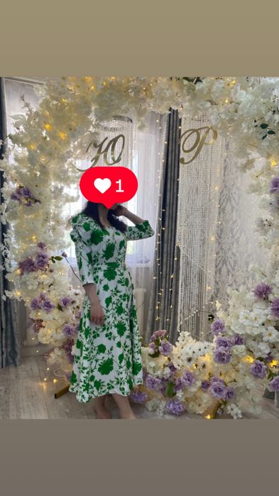 платье - миди с принтом