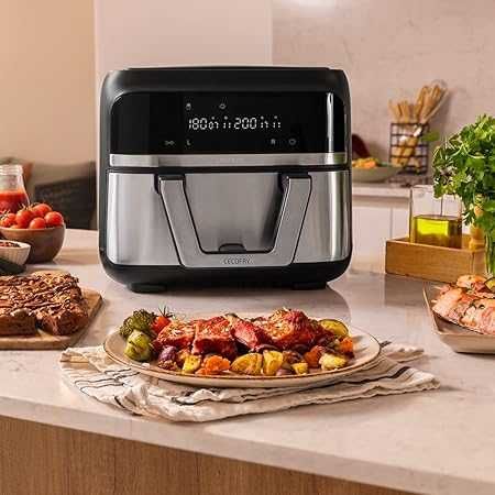 Cecotec 9L Cecofry Dual 9000 Air Fryer. 2850W, двойна температура