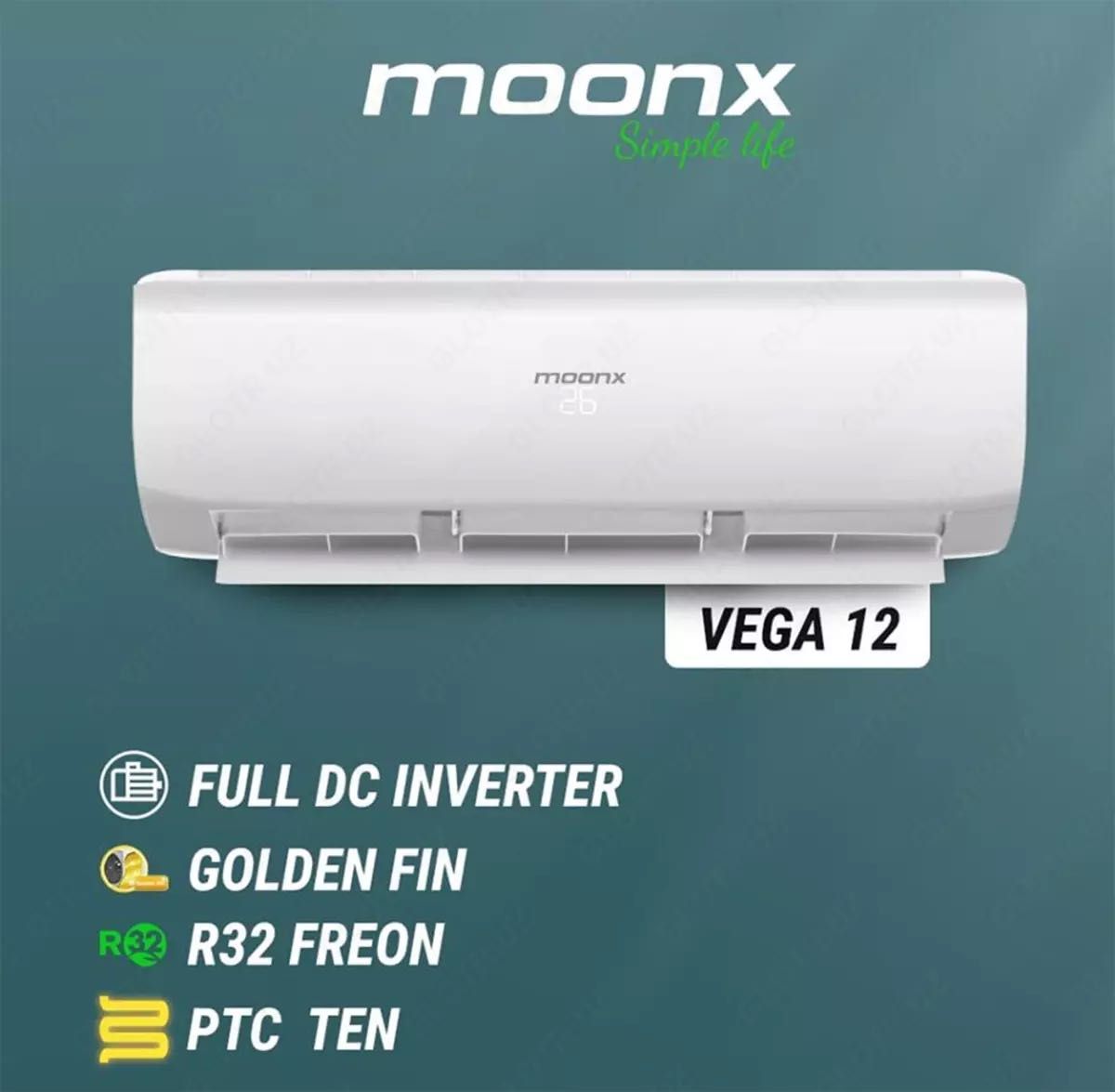 Кондиционер Moonx 12 inverter Turbo Cool +доставка