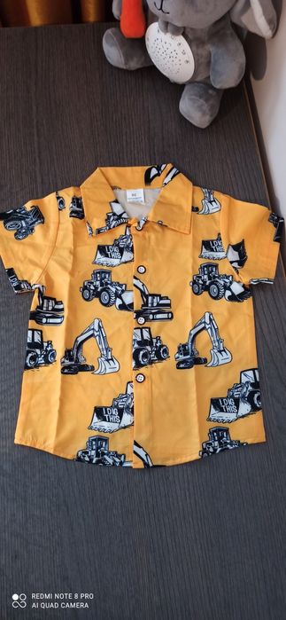 Риза с къс ръкав с багери