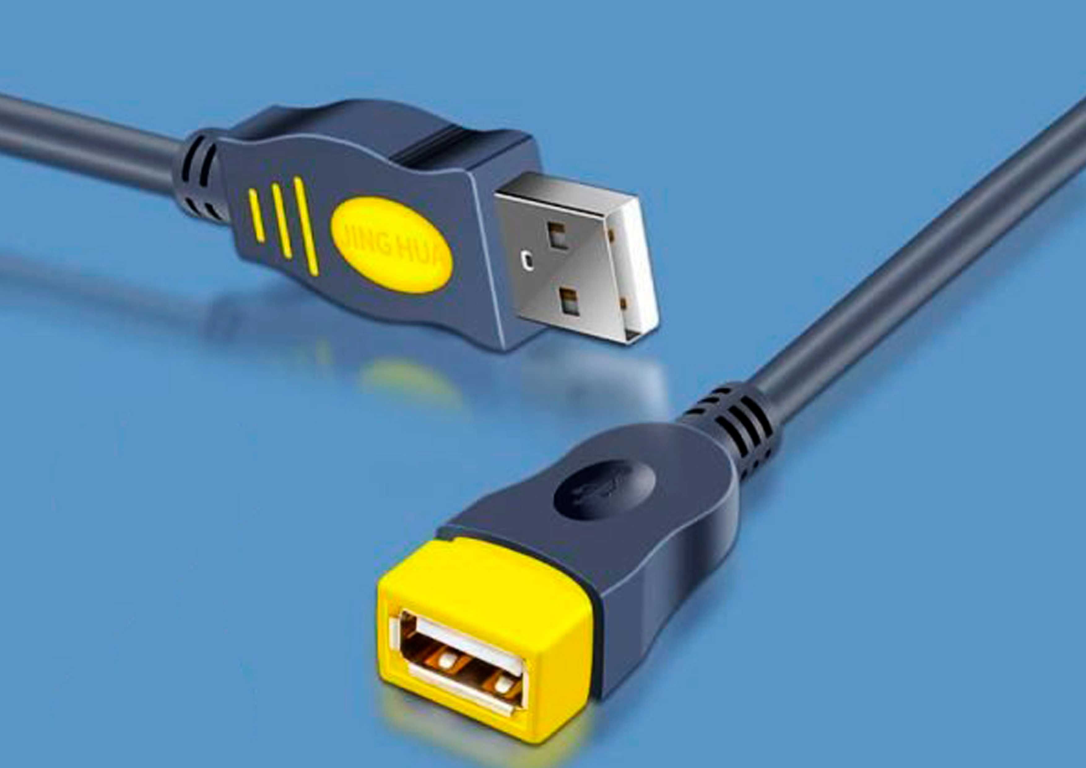 Новый кабель-удлинитель USB 2.0 (M) - USB 2.0 (F) - 1.5 м