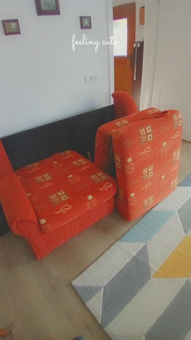 Canapea 2 locuri extensibilă