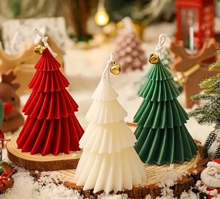 Коледна свещ елха