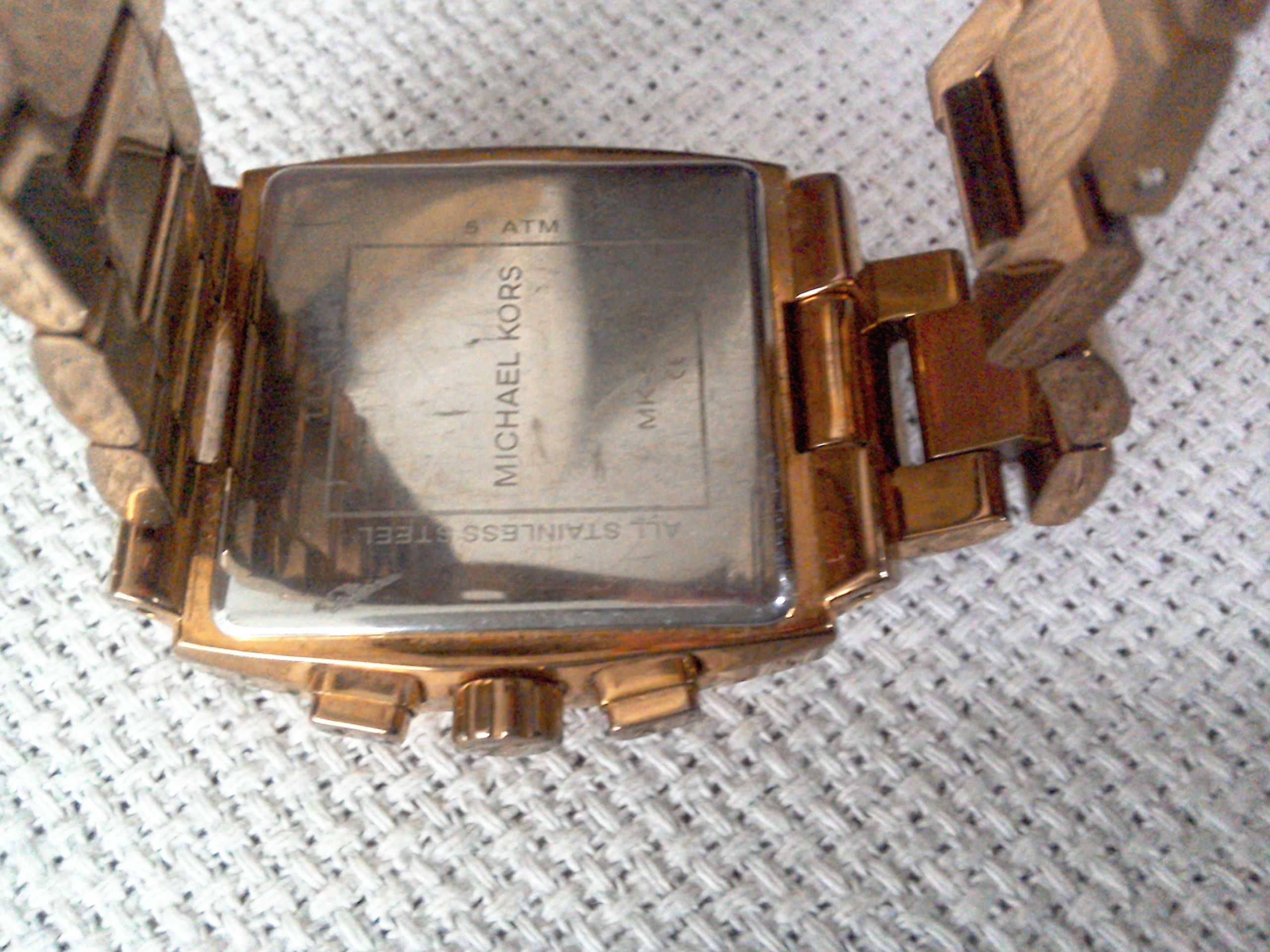 Ceas Michael Kors, UNISEX original, cronograf placat aur,  40 mm cc