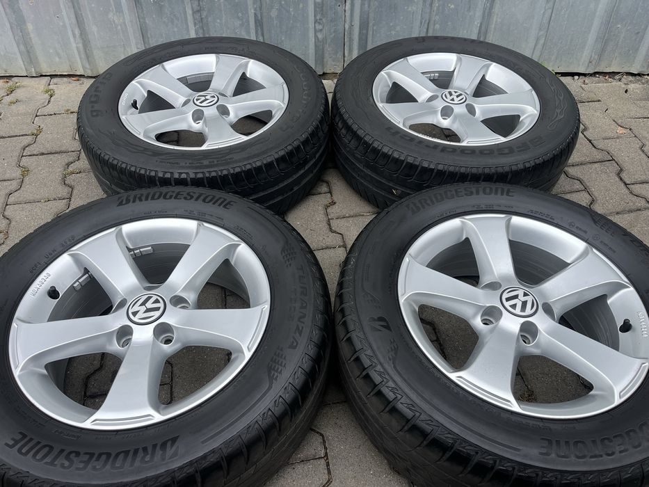 Jante aliaj 5x112mm, anvelope 215/60 R16, VW Sharan, Passat, Tiguan