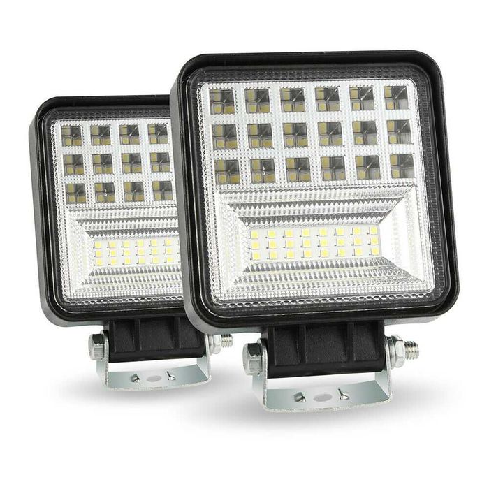 Диоден Фар Прожектор Халоген 126W 42 диода // 12-24V