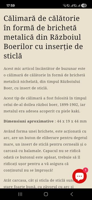 Calimara veche de călătorie