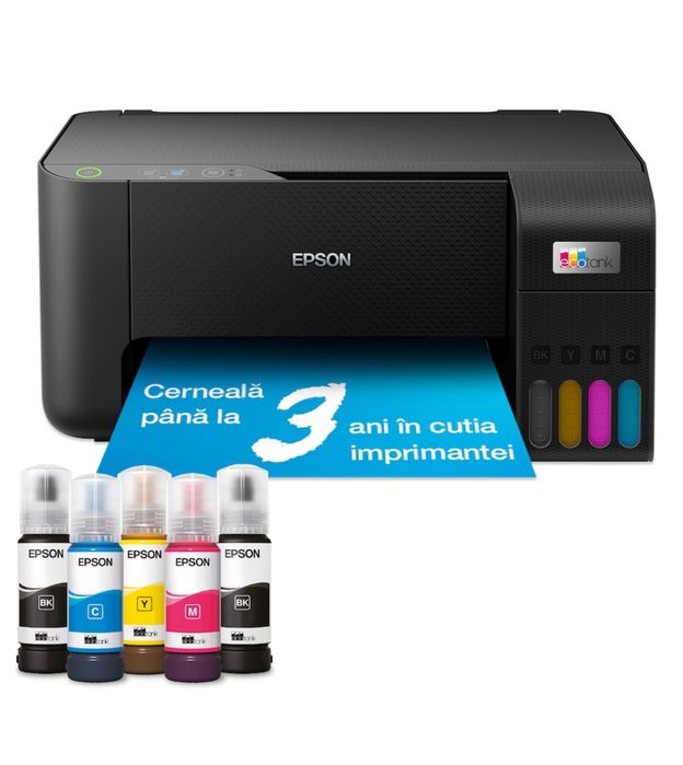 Multifunctional Inkjet color CISS Epson EcoTank L3210, A4