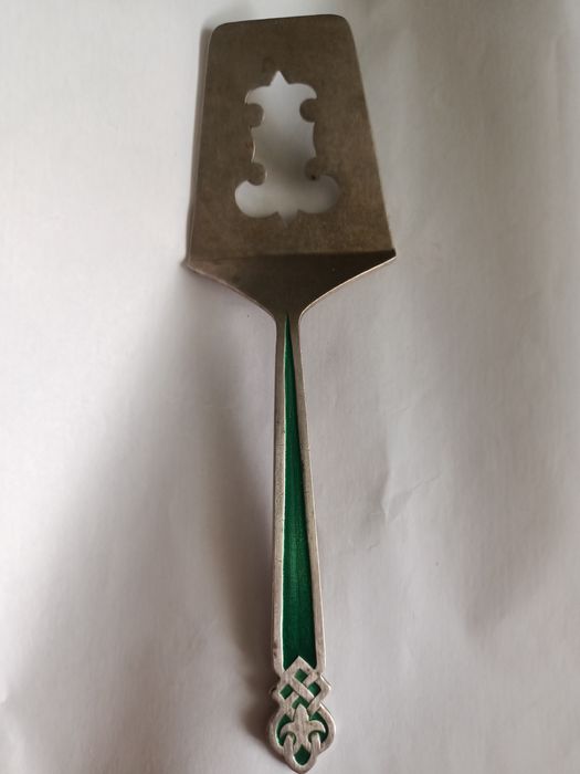 Лопатка серебрение мельхиор  ссср 50 е г  для торта и т.д