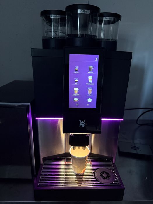 WMF 1300S aparat cafea dublu macinator,1 instant si lapte proaspat